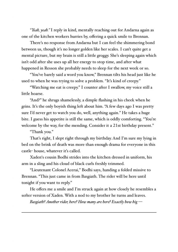 Iron Flame audiobook transcription part 2