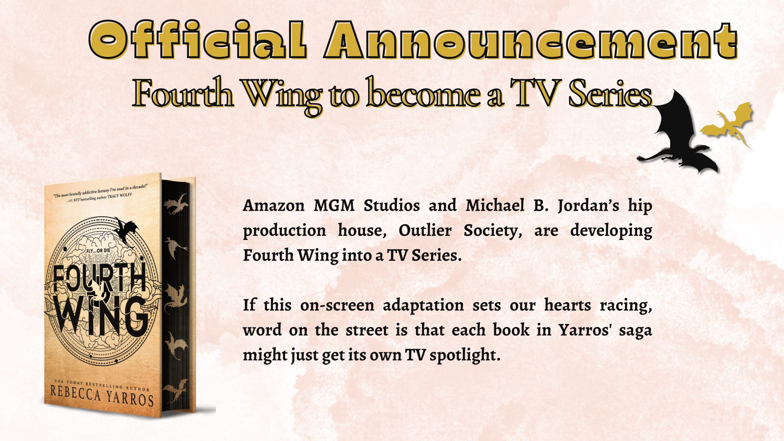 Fourth Wing will be a TV series (Official announcement) Empyrean Riders