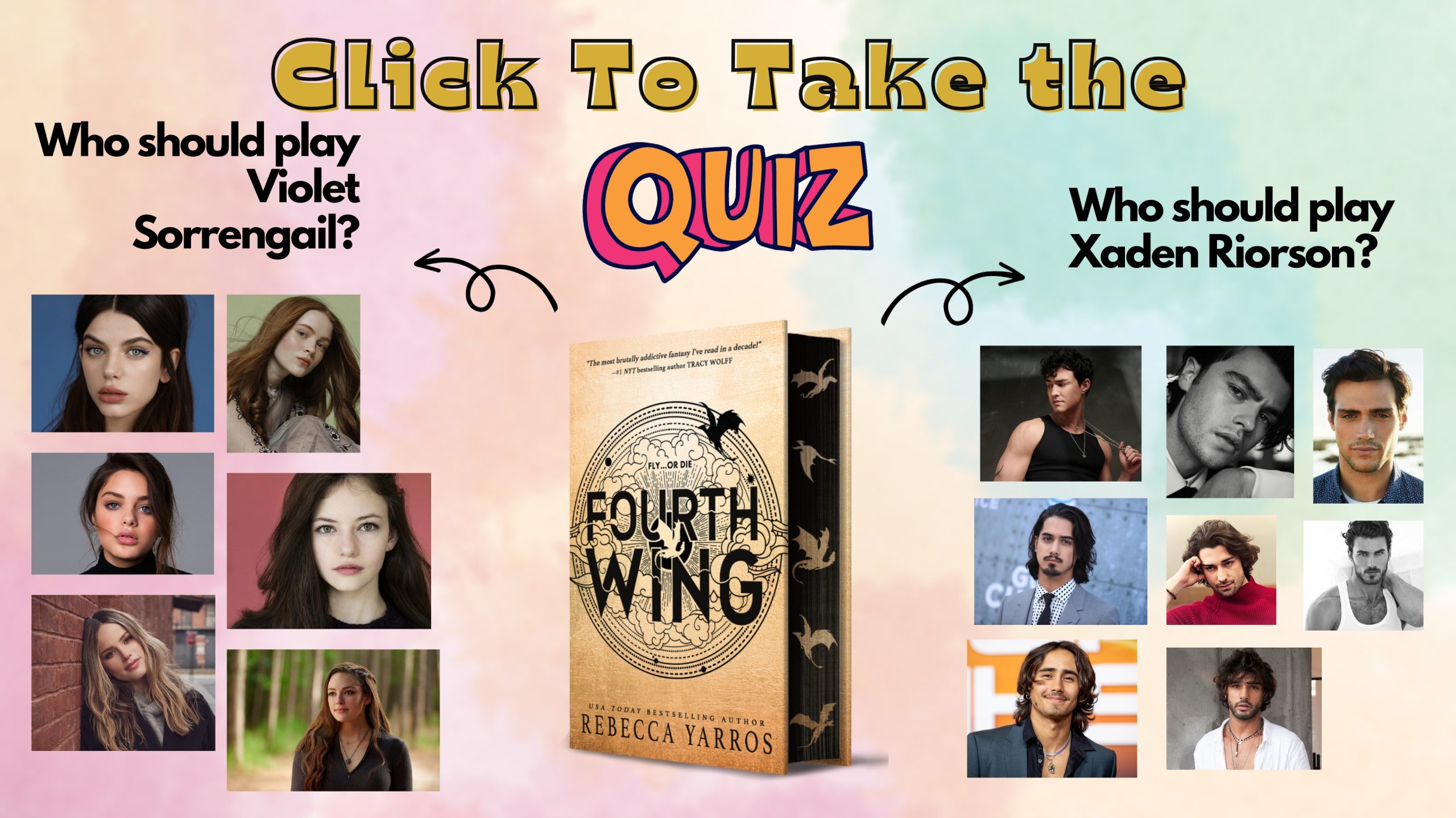 Take the quiz: Fourth Wing Casting - who should play