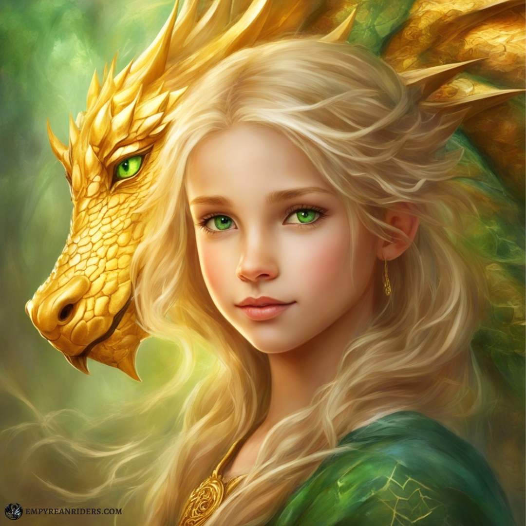 Andarna as a hatchling in her human form
