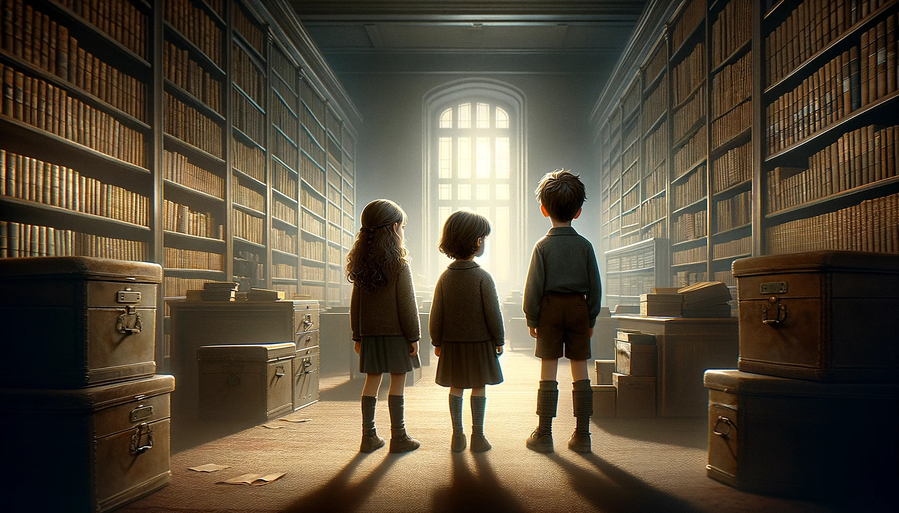 The three siblings: Brennan, Mira and Violet as children