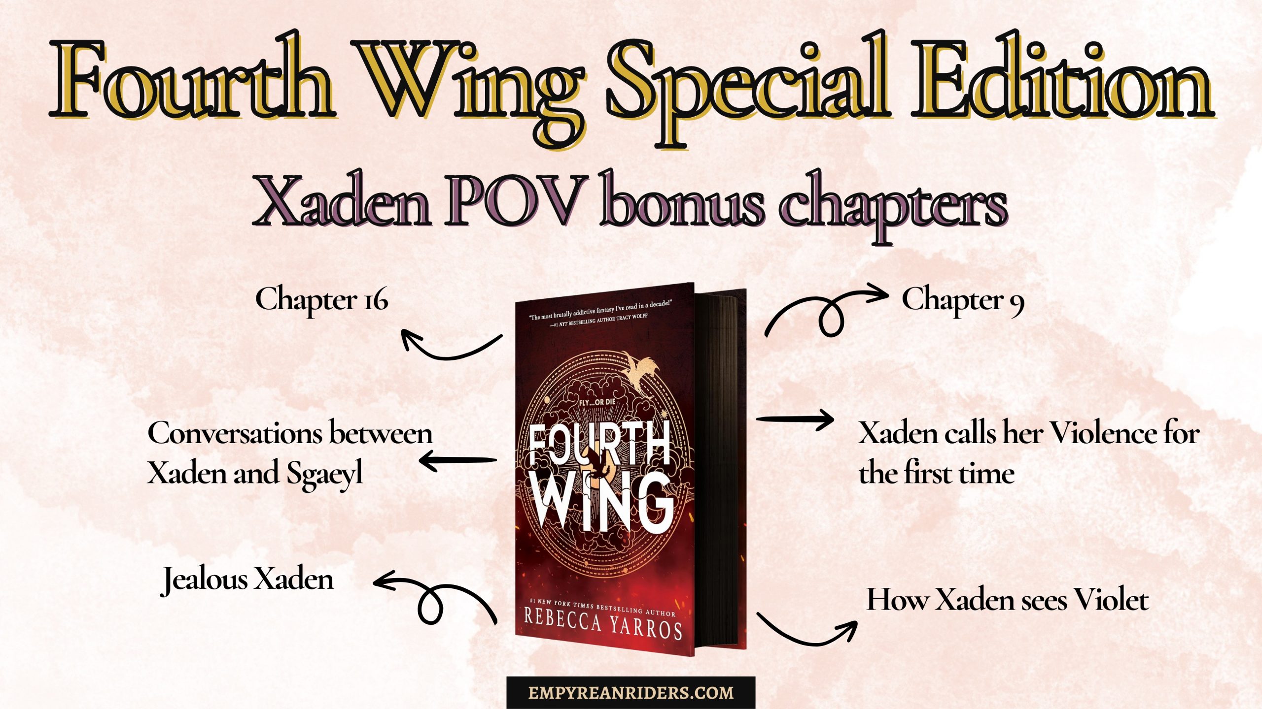 Fourth Wing Xaden POV bonus chapters (with official download link)