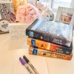 Rebecca Yarros desk on instagram